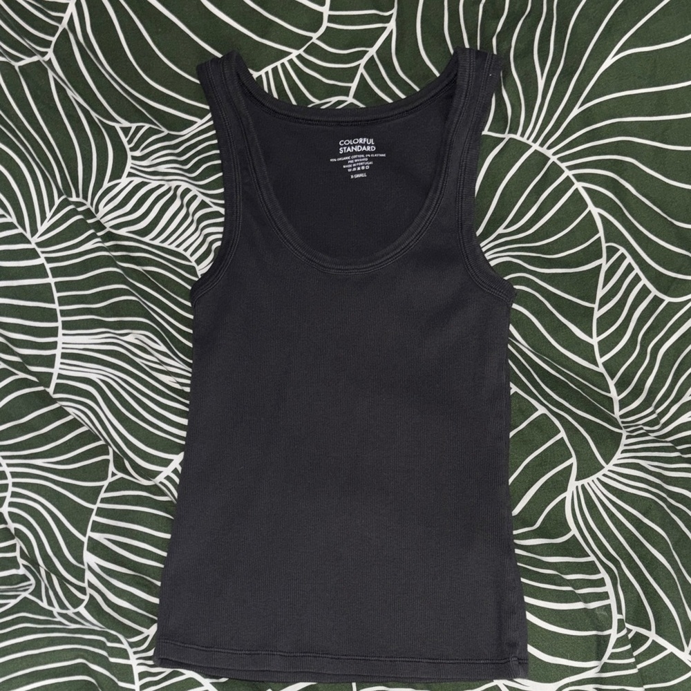Colorful Standard Women’s Black Ribbed Tank